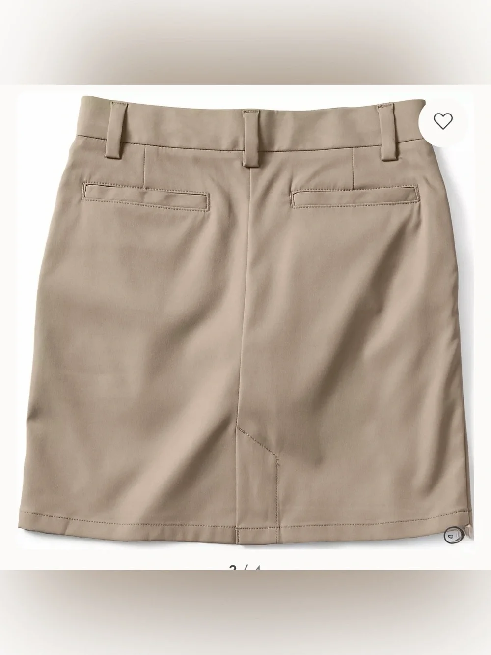 Lands' End Girls Active Performance Chino Skort Top of the Knee NIB
